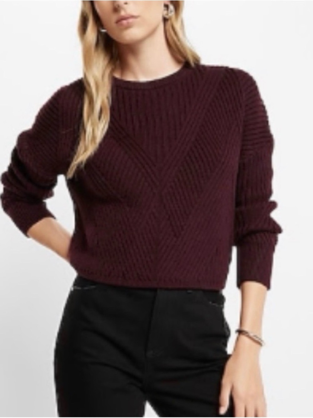 Express Crewneck Sweater Size
XS Bundle of 3 Olive Green, Yellow and Burgundy - Picture 15 of 16